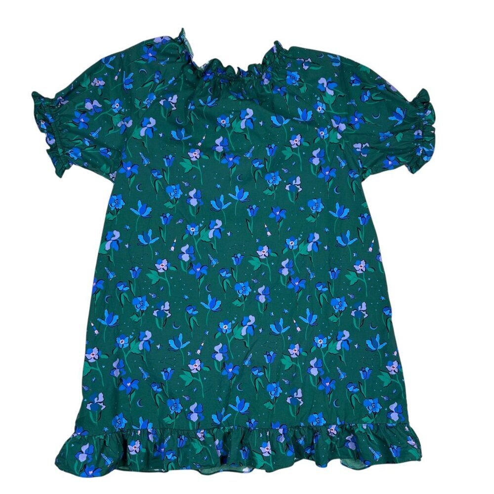 Hill House Katherine The Nap Dress Medium Ruffle Floral Babydoll Flirty - Picture 4 of 7